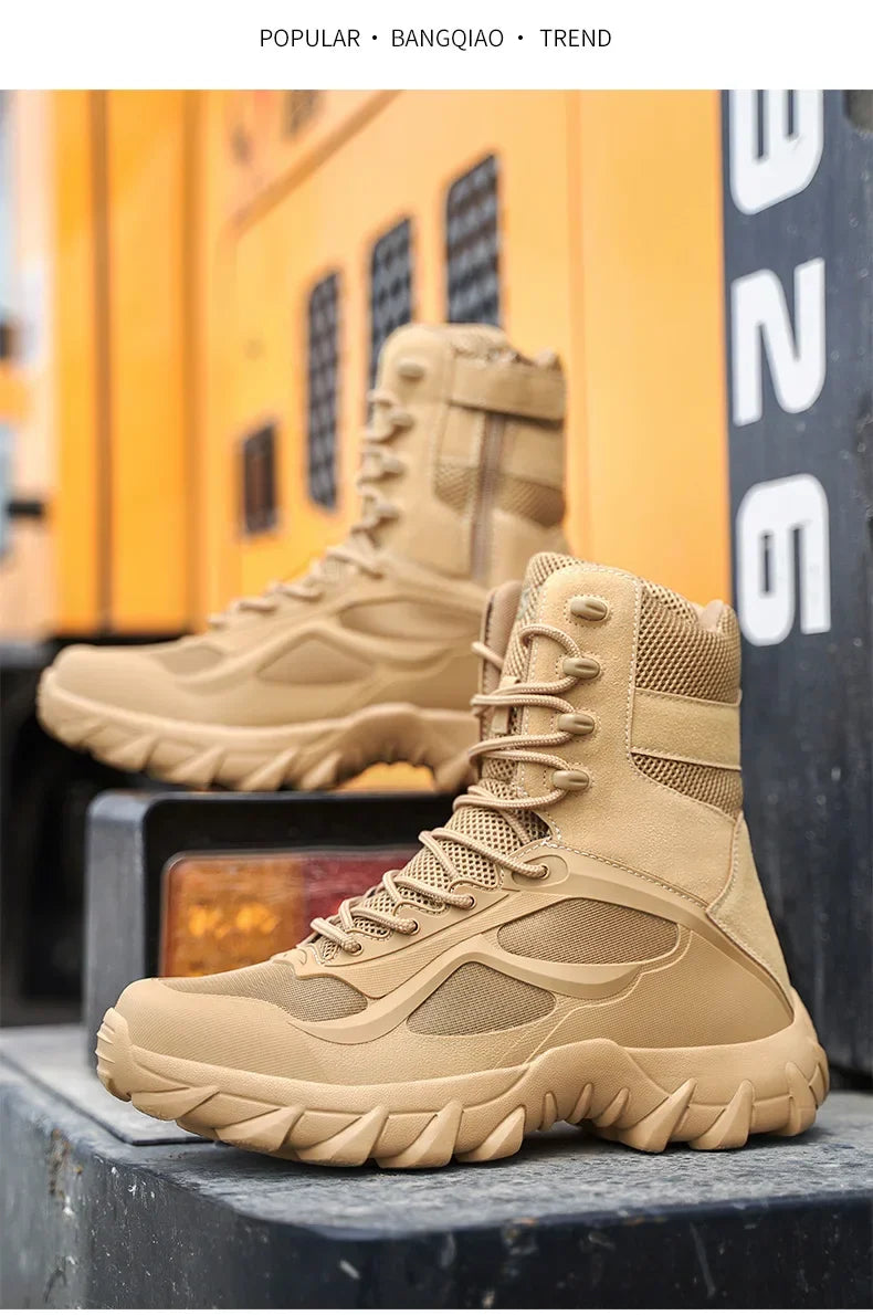 Men's Tactical Boots - Lightweight Autumn Special Forces Field Boots, Non-Slip Outdoor Shoes for Men (Zapatillas Hombre)