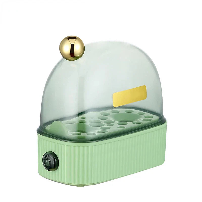 120W 220V Electric Egg Boiler & Poacher - Automatic Mini Breakfast Machine for 2 Eggs, Portable Food Steamer
