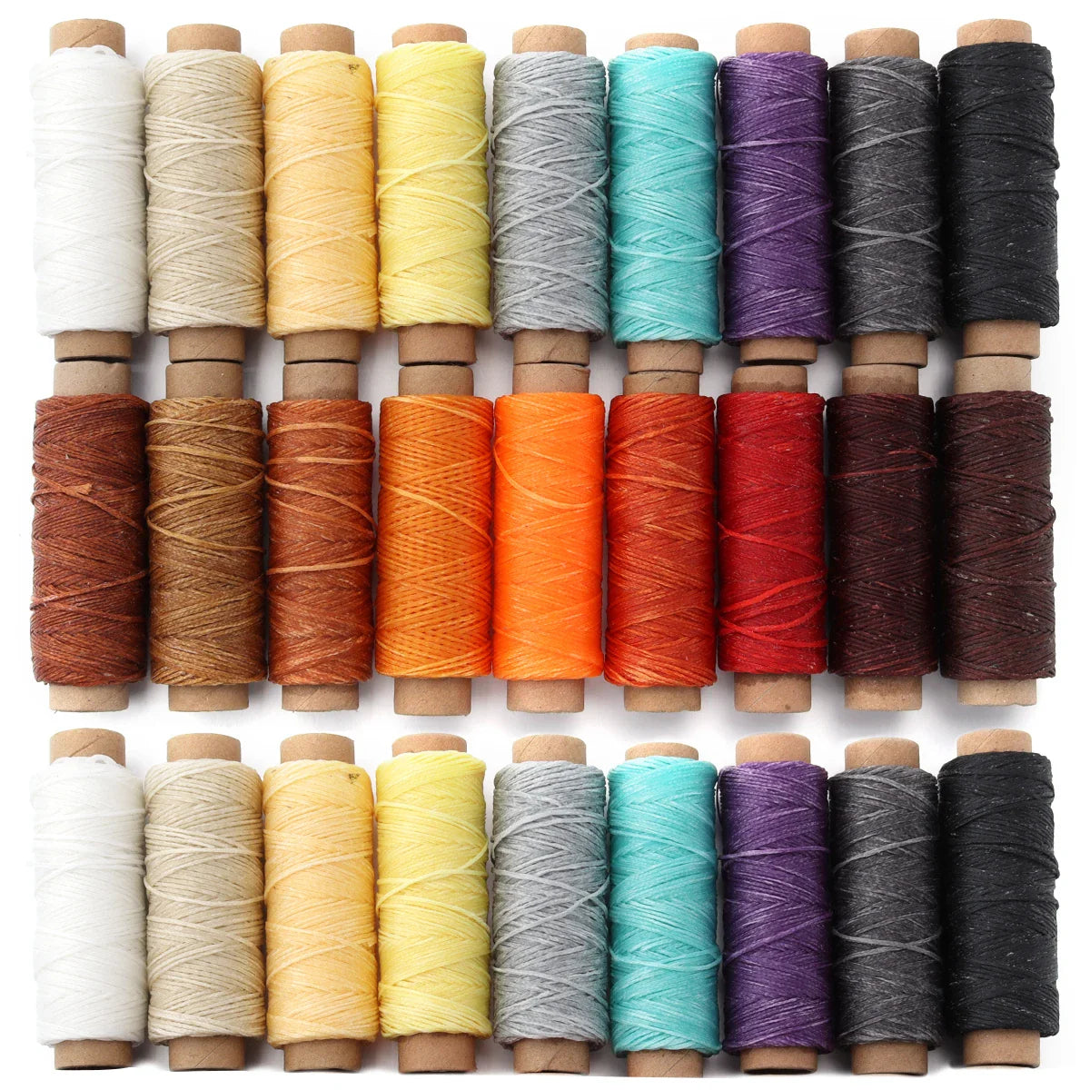 50 Yards Waxed Leather Thread Cord – 150D 1.0mm for Hand Stitching, DIY Bracelets & Jewelry Making