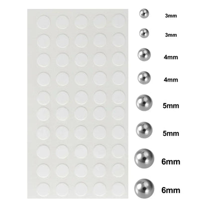 180pcs Fake Piercing Stickers - Non-Piercing Nose Lip Belly Eyebrow Jewelry Adhesive Body Accessories
