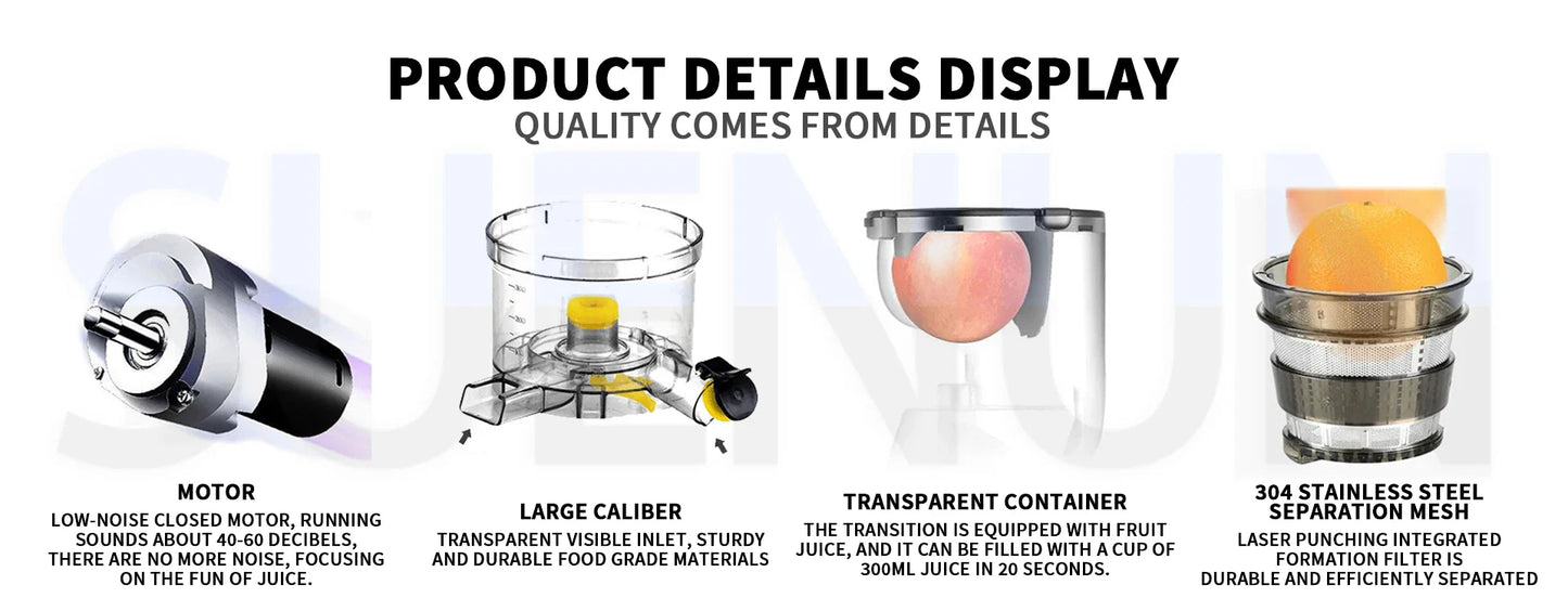 Mini Juicer & Portable Blender — Automatic Orange Squeezer, Soy Milk Maker & Household Smoothie Blender