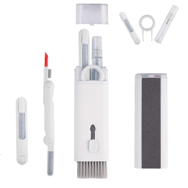 7-in-1 Keyboard Cleaning Kit - Earphone Cleaning Pen, Keycap Puller & Computer Dust Removal Tools