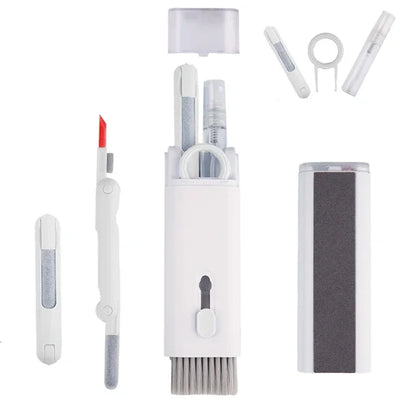 7-in-1 Keyboard Cleaning Kit - Earphone Cleaning Pen, Keycap Puller & Computer Dust Removal Tools