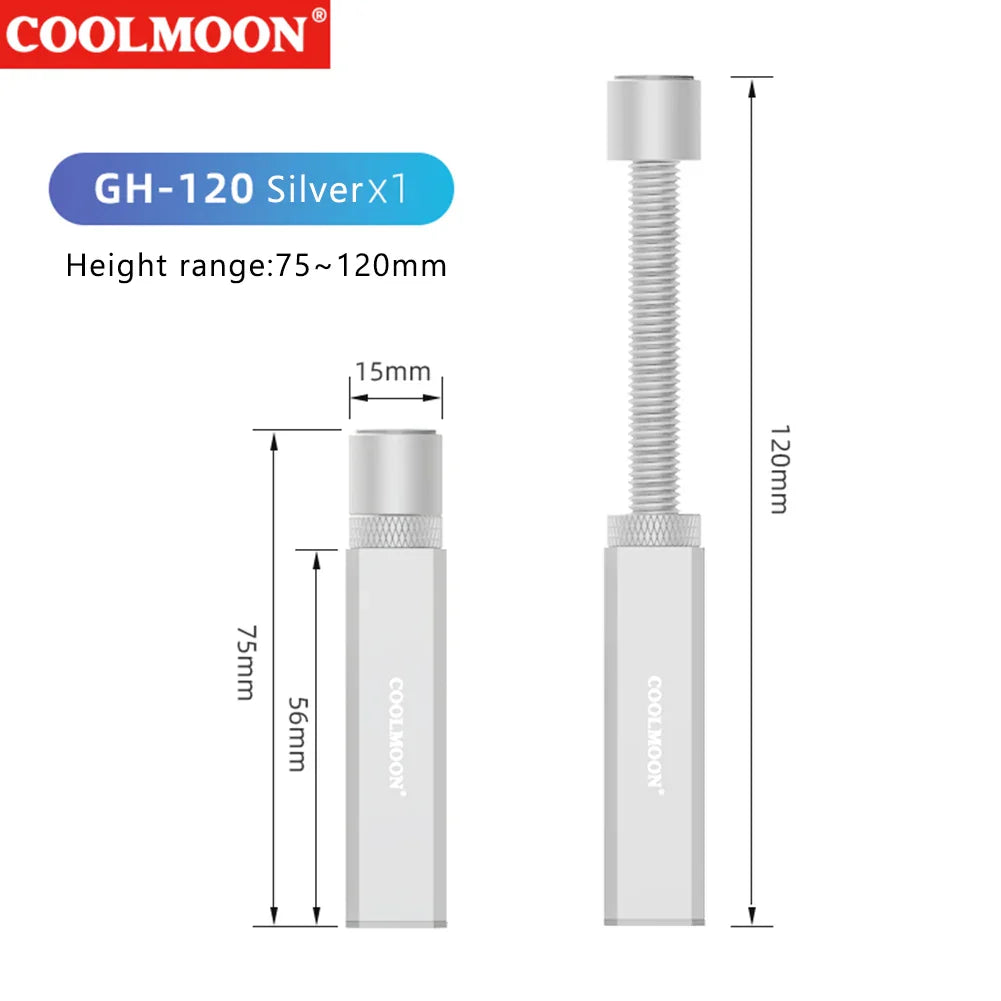 Adjustable Aluminum GPU Holder Bracket – Telescopic Rotating Graphics Card Support Stand for Desktop PC Case Anti-Sag Accessory