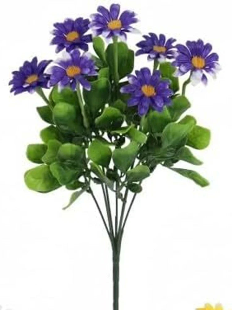1/5pcs Artificial Silk Daisy Flowers – Wedding Wreath, Home & Table Decor, Fake Plants for Festival, Yard & DIY Crafts