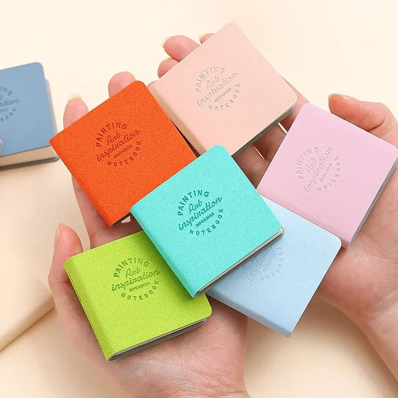 3Pcs Mini Square Watercolor Sketchbook Set – Thick Paper Drawing & Painting Books for Art & Relaxation