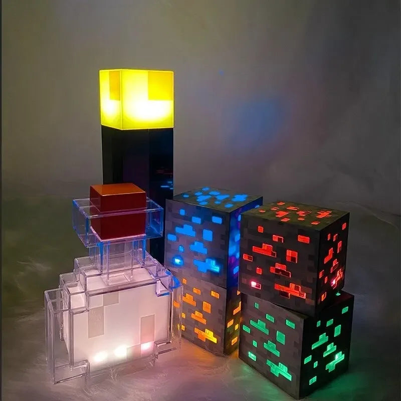 Brownstone Torch LED Night Light – USB Rechargeable Table Lamp for Game Room, Kids, and Festival Decor Gifts