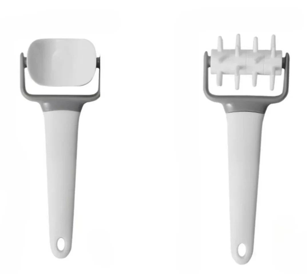 Multi-Functional Baking Tool Set – Dough Roller, Noodle Cutter & Needle Puncher Tools for Bread, Pastry & Kitchen Baking Use