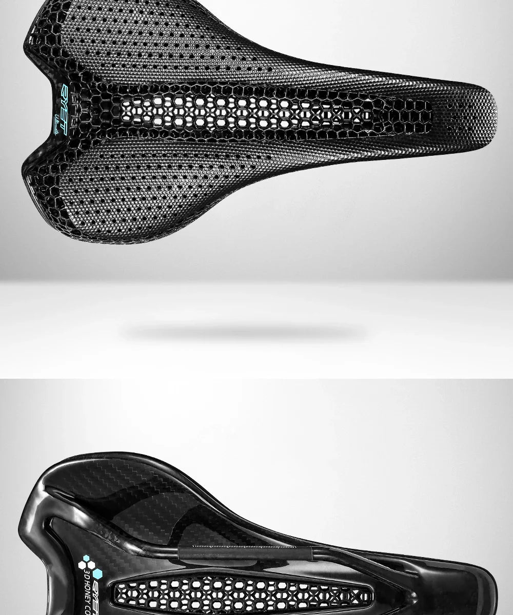 RYET Carbon 3D Printed Bike Saddle – Ultralight 175g Seat for Men & Women Road, MTB, Gravel, Triathlon Cycling