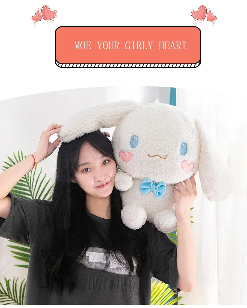 Sanrio Kawaii Cinnamon Roll Plush – Super Soft Large PP Cotton Pillow for Kids, Baby Sleep & Birthday Gift