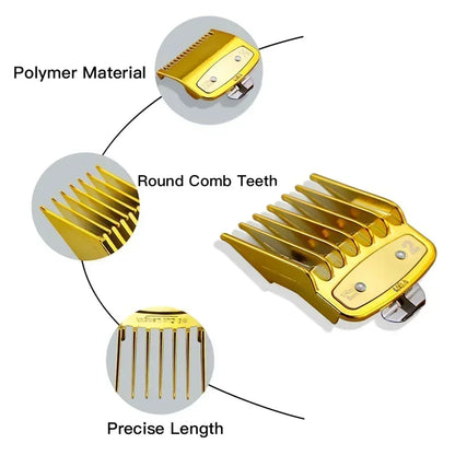 8/10PC Universal Hair Clipper Guard Set – Professional Limit Guide Combs for Wahl Trimmers & Barber Accessories