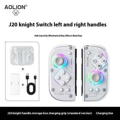 Aolion J20 Knight Wireless Gamepad — Motion-Sensing Custom Joystick for NS Joycon, Left & Right Switch Game Accessories