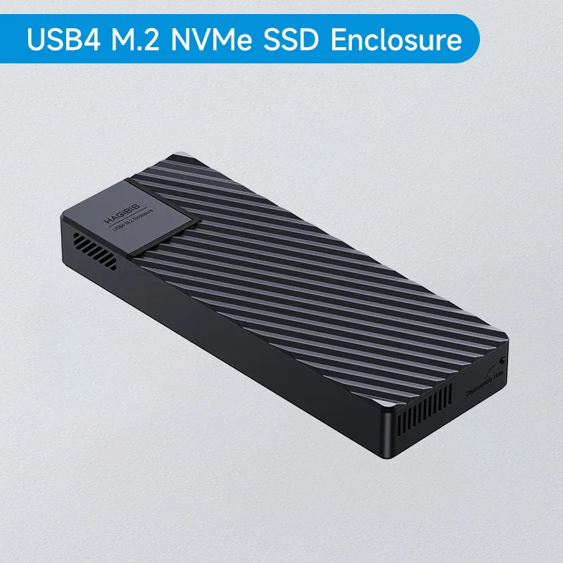 Hagibis USB 4.0 40Gbps M.2 NVMe SSD Enclosure – Compatible with Thunderbolt 4/3 & USB 3.2/3.1/3.0 External Hard Drive Case