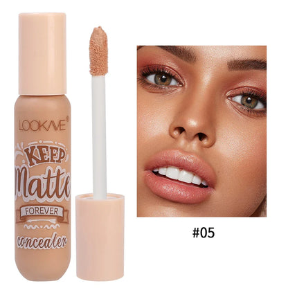 Waterproof Matte Liquid Concealer – Moisturizing Cream for Acne, Dark Circles, Face Contouring & Foundation Makeup
