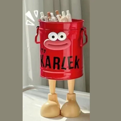 Cartoon Pen & Pencil Holder — Desk Organizer for Office, Home, and Study Storage