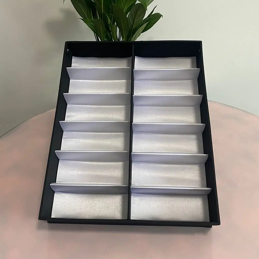 12-Slot Glasses Tray – Sunglasses and Eyeglass Organizer Display Case Holder