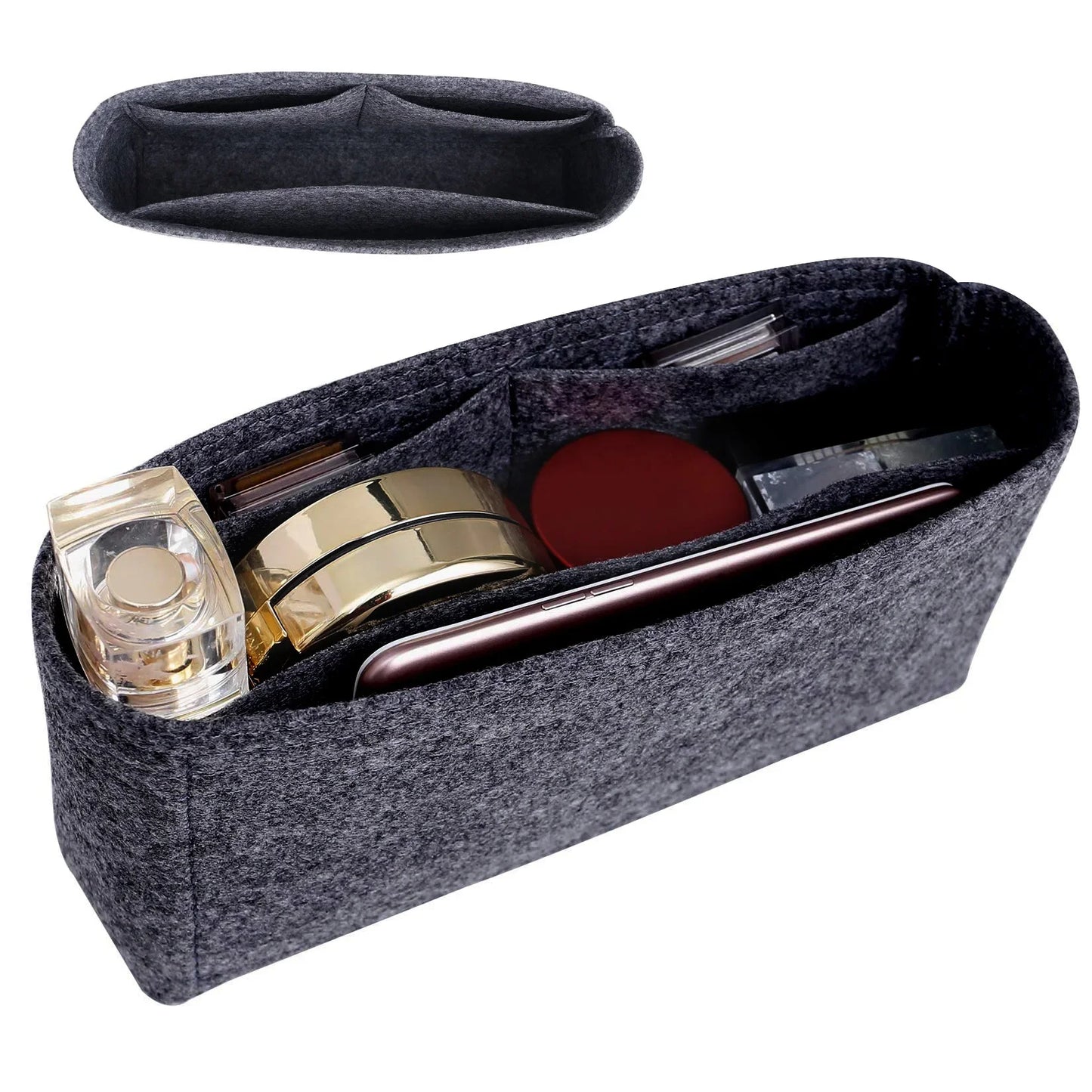Felt Bag Insert Organizer — Purse & Handbag Organizer for Longchamp Mini Shoulder Bag