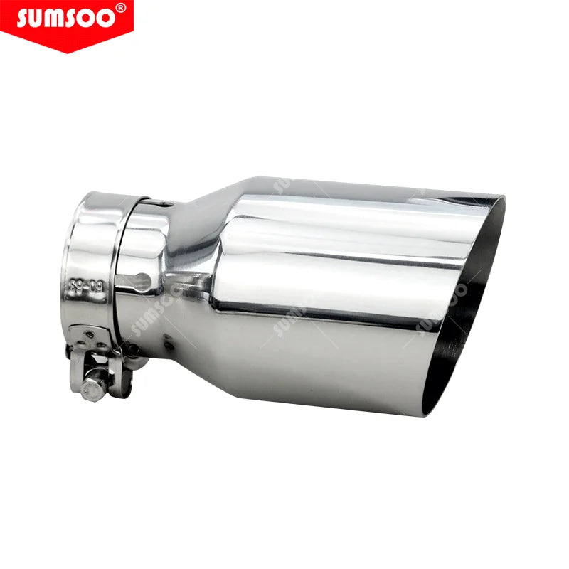 Universal Stainless Steel Car Exhaust Muffler Tail Pipe — Auto Modification Accessory