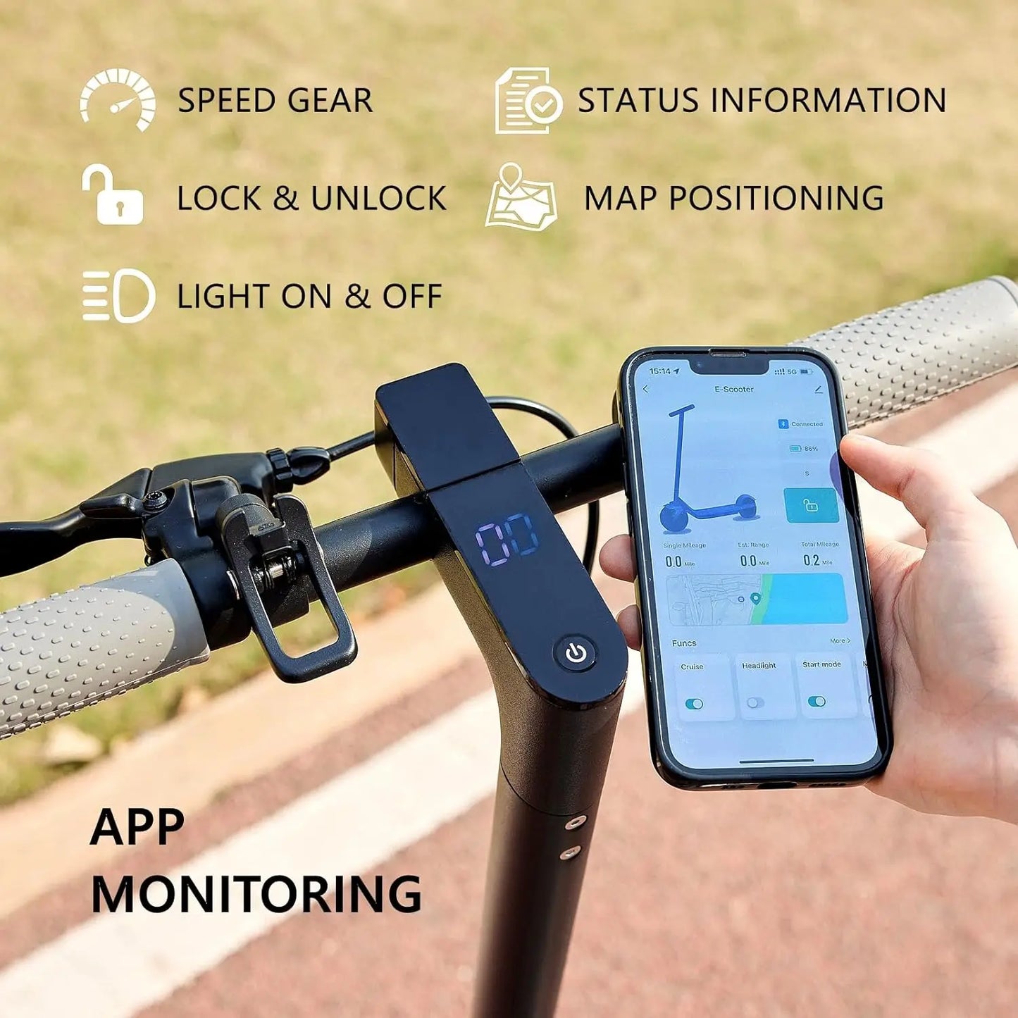 AOVOPRO G5.0 Electric Scooter 350W – 36V Battery, 19mph Foldable E-Scooter with 16 Mile Range & 8.5” Tires