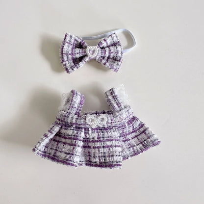 17cm Mini Plush Doll Clothes — Kpop EXO Labubu Idol Outfit Accessories Gift