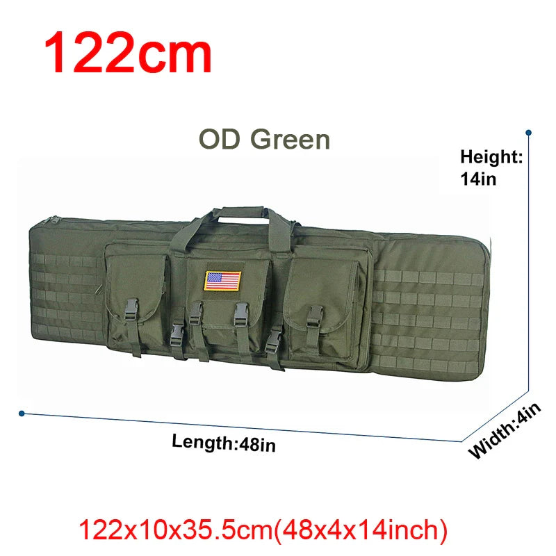 LQARMY Tactical Double Rifle Case – Molle Backpack Gun Holster for Hunting, Sniper & Airsoft (32/38/42/48 inch)
