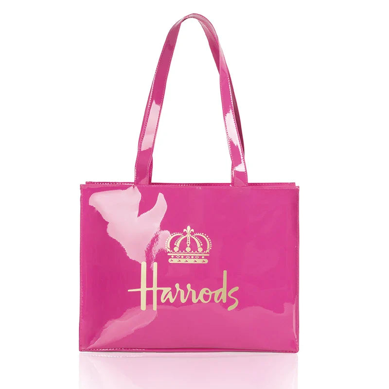 Simple Stylish PVC Reusable Shopping Bag – Luxury Eco-Friendly Waterproof Tote for Summer Beach