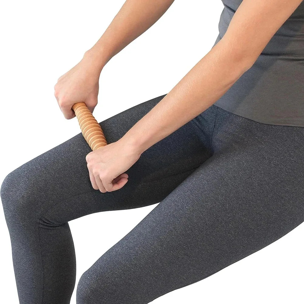 Wooden Foot Roller Massager — Acupressure Therapy for Plantar Fasciitis, Foot Arch & Myofascial Pain