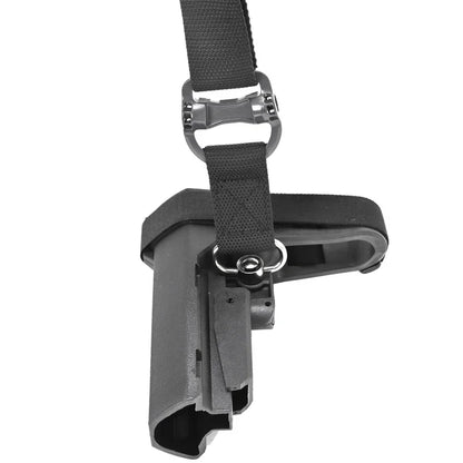 Adjustable MS4 Rifle Sling — QD Metal Swivel, 2-Point Tactical Nylon Strap for Airsoft, Hunting & Multi-Mission Weapon Use