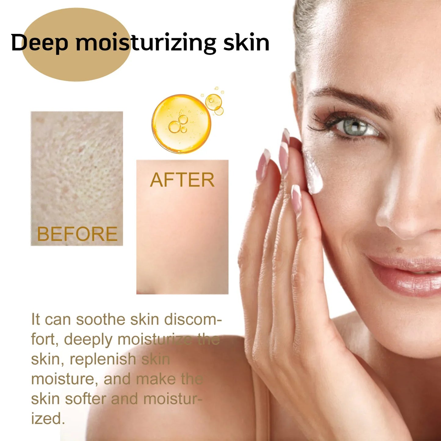 Centella Serum Face Essence – Moisturizing, Brightening & Rejuvenating, Smooths Dry Skin with Hyaluronic Acid Skincare