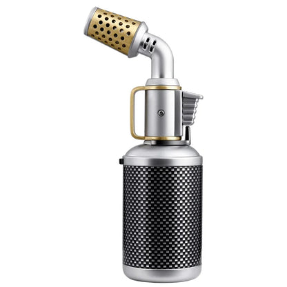 JOBON Creative Cigar Lighter | Windproof Blue Flame with Locking Rotor & UV Transfer Print, Unique Gift Craft