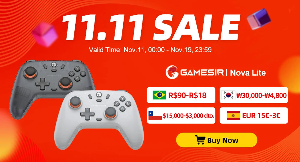 GameSir Colorful Silicone Thumb Grip Caps – Joysticks for GameSir, Xbox One/Series, Switch Pro, PS4 & PS5 Controllers