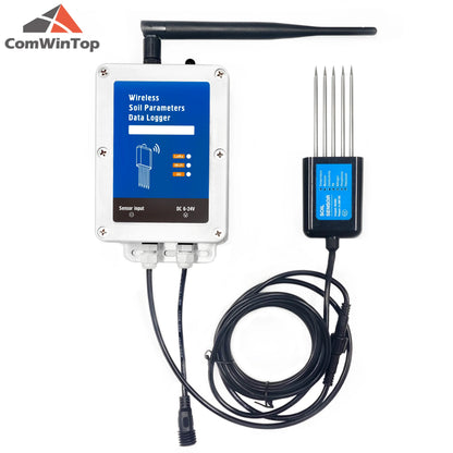 7-in-1 Smart Soil Sensor with WiFi/4G Data Logger – Moisture, Temperature, EC, pH & NPK Monitor with Built-In Battery