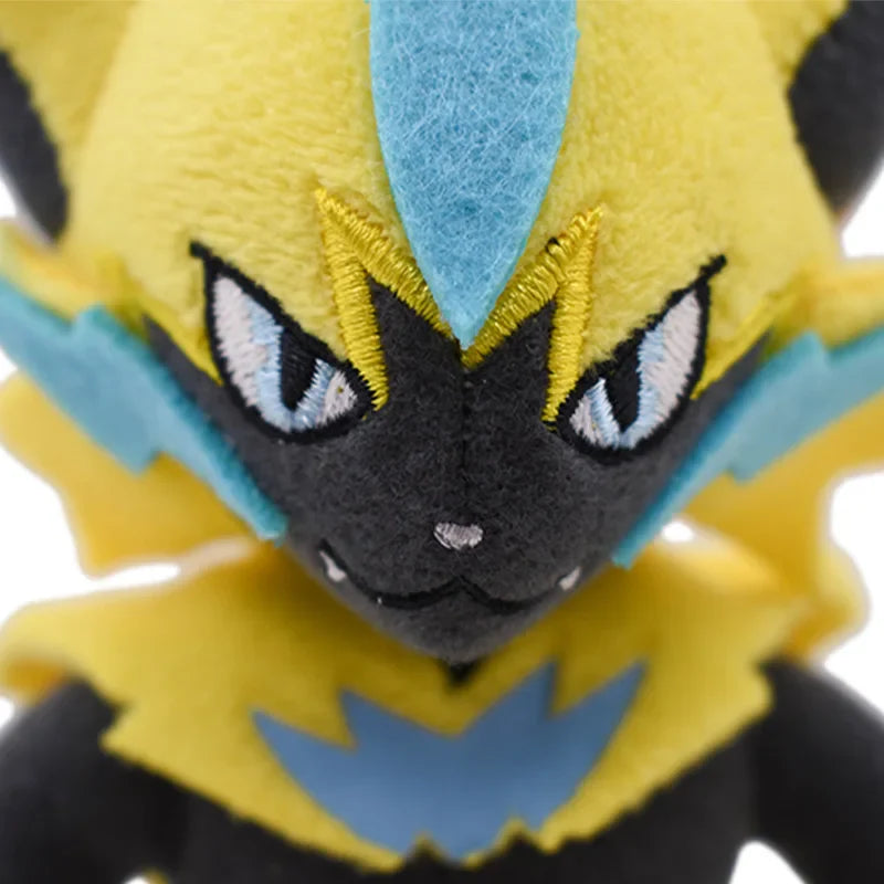 Pokémon Shiny Zeraora Plush Toy – Soft Stuffed Anime Doll, Cute Zeraora Collectible Ornament for Boys, Christmas Gift