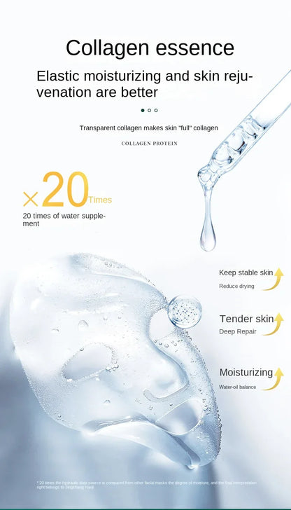 5pcs 30ml Seaweed Collagen Crystal Mask - Tiktok Hot Sale Replenishing Fruit Jelly Skin Care Masque