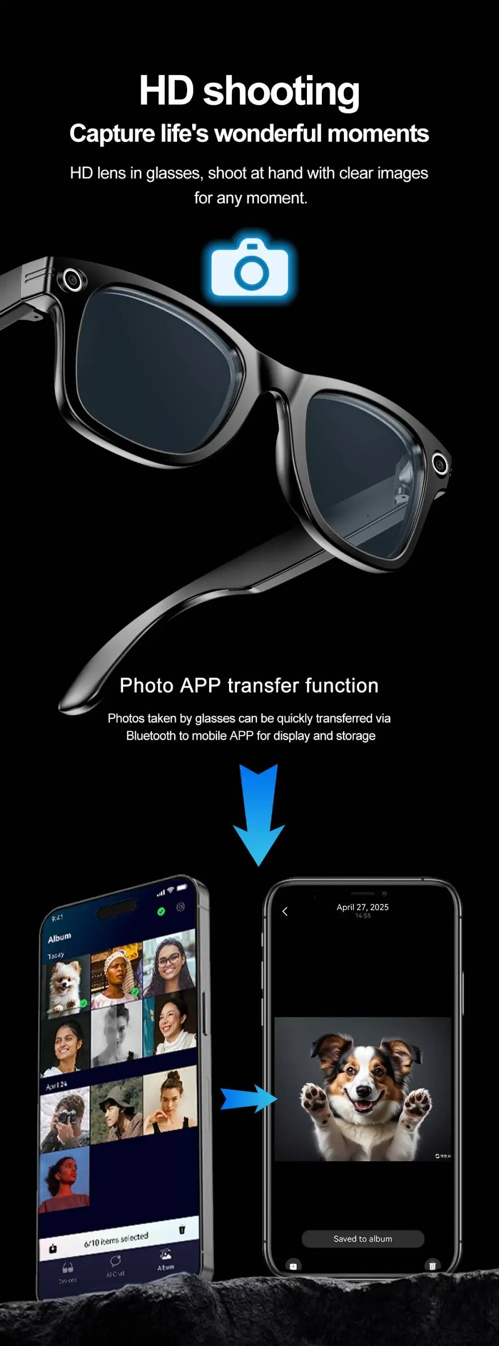 2025 Xiaomi Smart Glasses — AI Interactive Translation & Photography Video Smart Sunglasses for iOS & Android