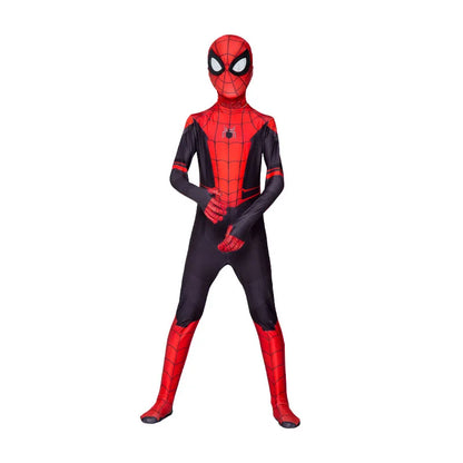Spiderman Cosplay Jumpsuit for Kids – Miles Morales Superhero Costume, Halloween & Carnival Zentai Bodysuit