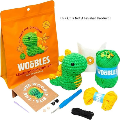 Multifunction Crochet Stuffed Animal Kit – DIY Handmade Yarn Set for Beginners, Includes Crochet Hooks, Non-Finished Product