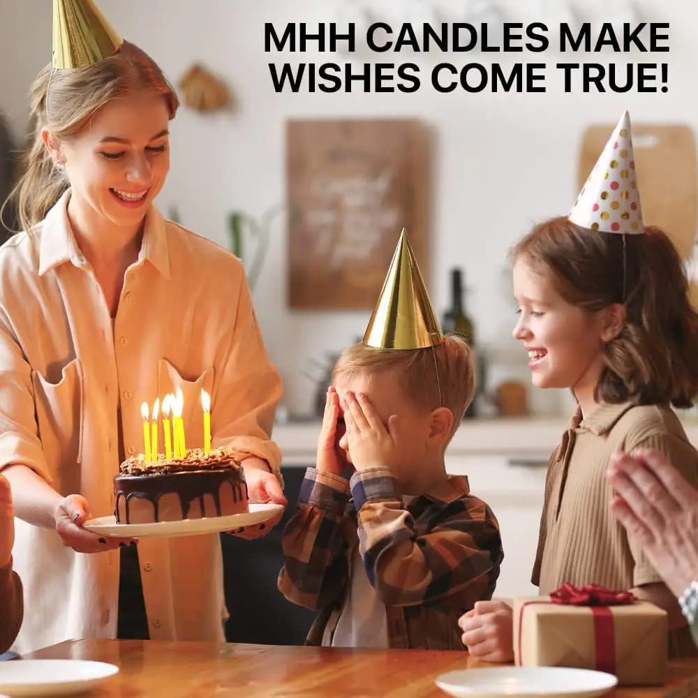 Beeswax Taper Candles — 50-500PCS Smokeless Honey Scented Candles for Church, Birthday, Christmas & Home