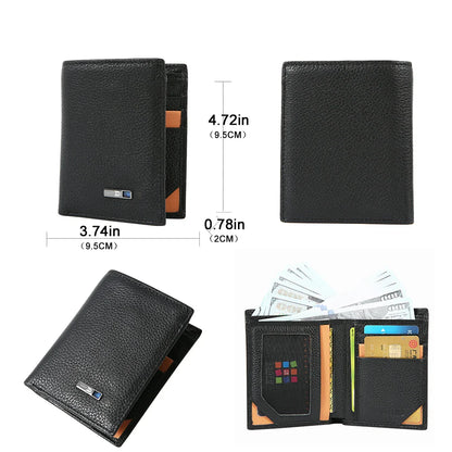 Smart Tracker Wallet for Men - GPS Finder Slim Wallet Gift for Dad, Birthday & Christmas 2025