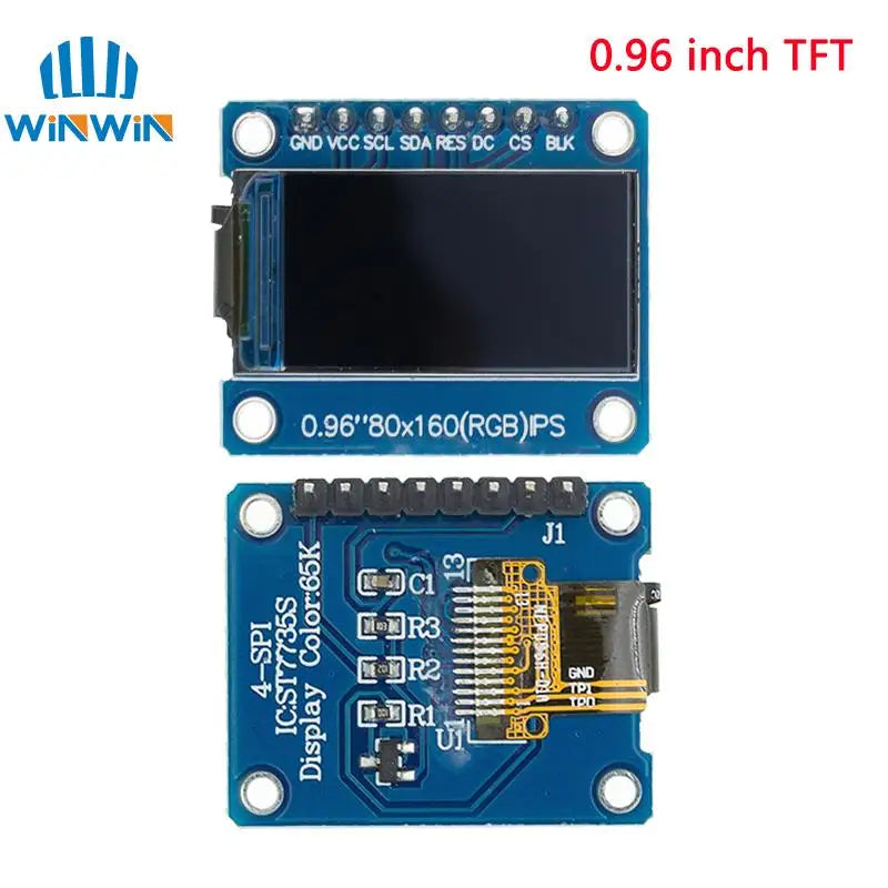 TFT LCD Display Module 0.96-2.8 Inch IPS SPI - ST7735 65K Full Color Screen for Arduino DIY Projects