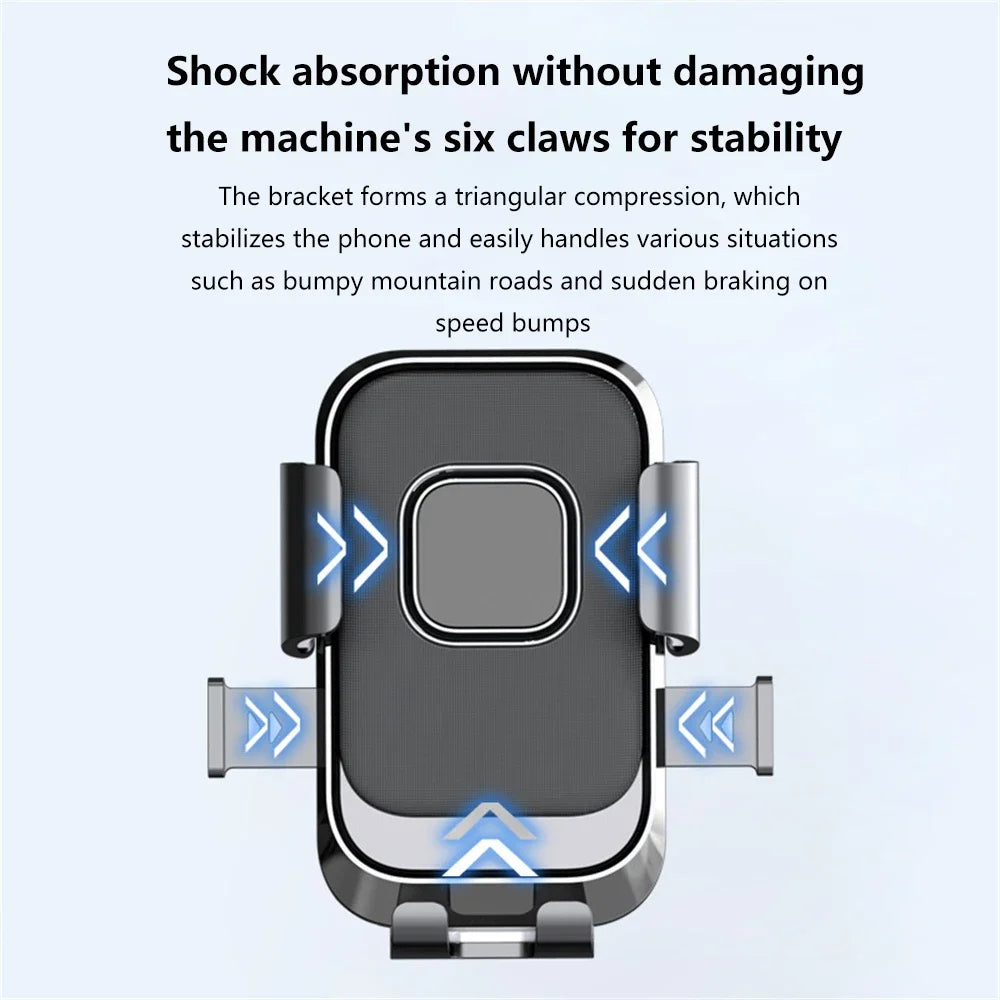 Motorcycle and Bicycle Phone Holder – Free Rotation Mobile Phone Navigation Bracket – Shockproof for iPhone, Xiaomi, Samsung