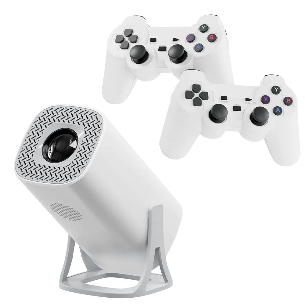S40MAX Android 11 Gaming Projector - 64GB TF Card, Wireless Controller, Dual WiFi, 1280x720P Portable Home Theater