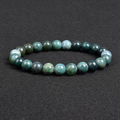 Genuine Natural Stone Beaded Bracelet – Apatite, Lapis Lazuli, Agate & Tiger Eye High Quality Crystal Gem Jewelry Bangle for Men & Women