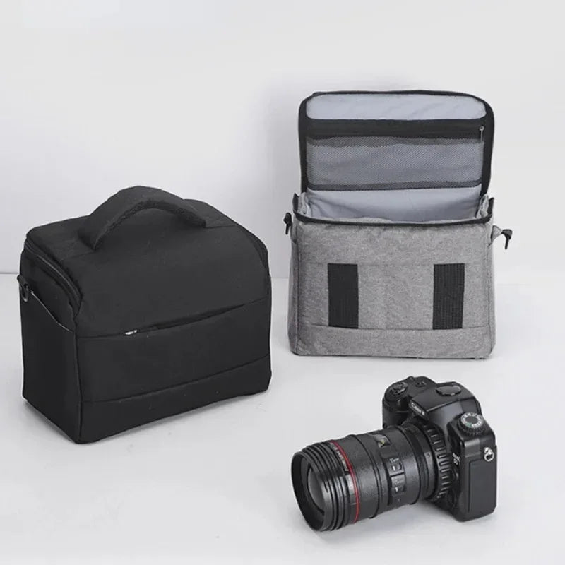 DSLR Camera Shoulder Bag – Portable Nylon Handbag & Crossbody Case for Sony, Nikon, Canon, Panasonic Equipment