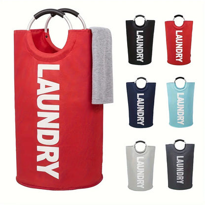Extra-Large Waterproof Laundry Basket — Foldable with Padded Handle, Multi-Purpose Storage for Bathroom, Laundry Room, Balcony