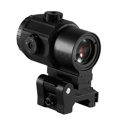 Tactical Airsoft G45 5X Magnifier – Red Dot Combo Scope with QD Weaver Mount for 20MM Rail