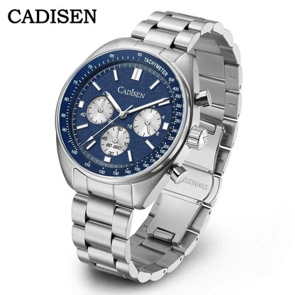 CADISEN 2024 Men’s Quartz Business Watch — VD53 Luxury Chronograph Timepiece for Men