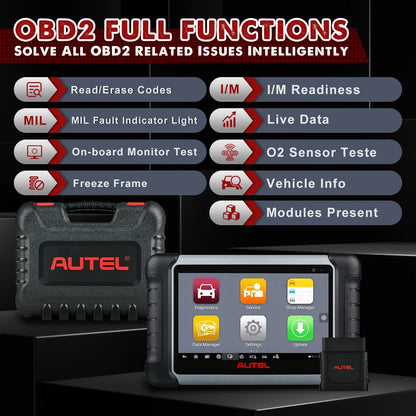 Autel MaxiCOM MK808BT PRO OBD2 Scanner – Bluetooth Car Diagnostic Code Reader, PK MK808KBT/MK808S