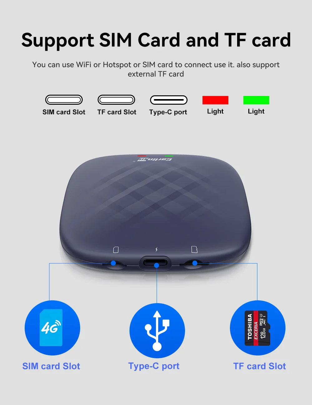 CarlinKit Android 13 AI TV Box – 8-Core Wireless CarPlay & Android Auto with Split Screen, 64G/128G for Netflix, YouTube, Play Store
