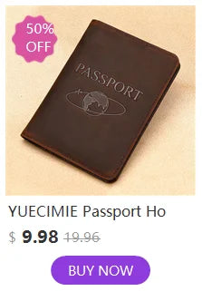 YUECIMIE Super Slim Leather Wallet – Genuine Mini Credit Card Holder, Thin Soft Purse for Men
